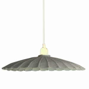 Lampadario metallo vintage bianco/grigio con attacco cmø25