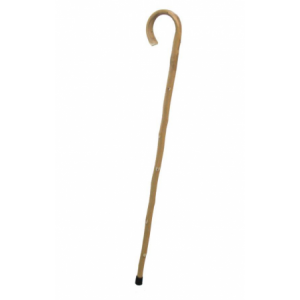 Bastone da passeggio rustico naturale c/punta gomma cm h93