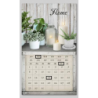 Quadro led con calendario bianco rettangolare cm30x50x1,8