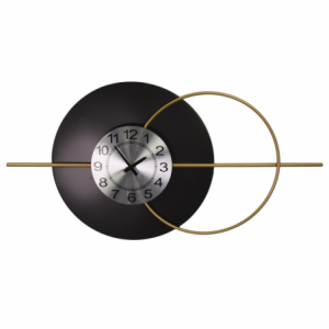 Orologio metallo nero oro cm86,4x6,4x45,1