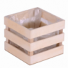 Cassetto legno naturale con nylon cm32x16h12
