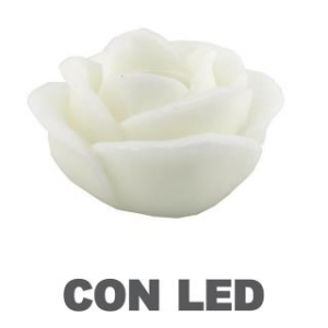 Candela led rosa bianco fontana cmÃ¸32h20