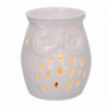 Bruciaessenze ceramica gufo con spina cmÃ¸9,5h13,5
