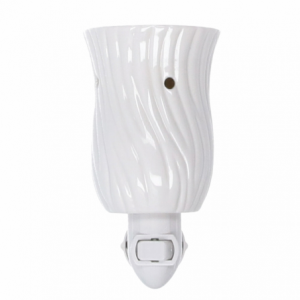 Zoom Bruciaessenze plug ceramica bianco cm9,8x7,5h13,8