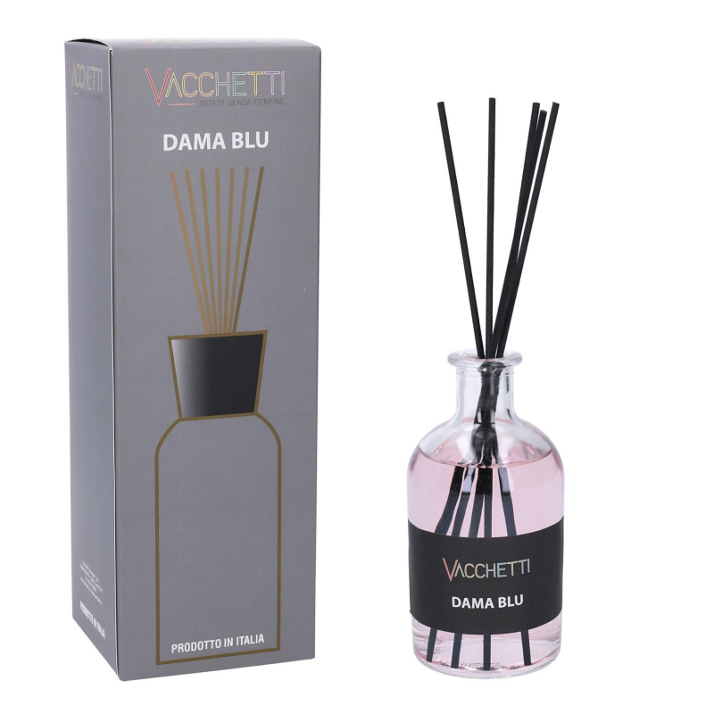Profumatore per ambienti vetro 250 ml dama blu cmÃ¸6h24