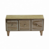 Portatutto legno titanium 3 cassetti rettangolare cm32x11h16