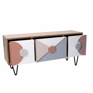 Zoom Portatutto legno 3 cassetti multicolor cm 37,5x11,5h17