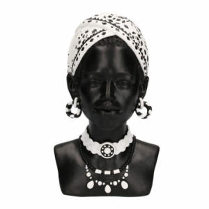 Zoom Statua resina busto donna africana cm18x20h30