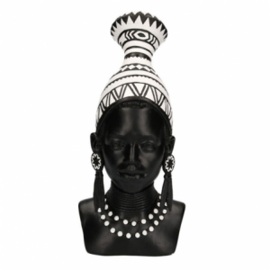 Zoom Statua resina busto donna africana cm23x16h39