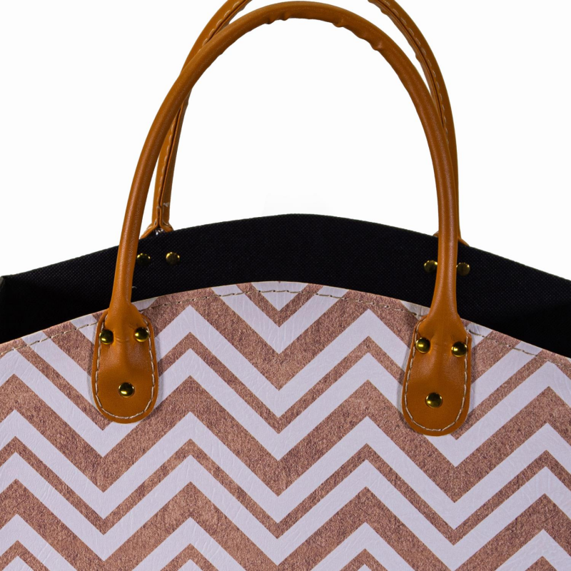 Portariviste ecopelle marroncino rettangolare cm33,5x15,5h25,5