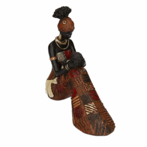 Zoom Statua resina donna africana cm18,5x6h17