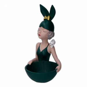 Zoom Donna resina svuotatasche verde cm17x19h32