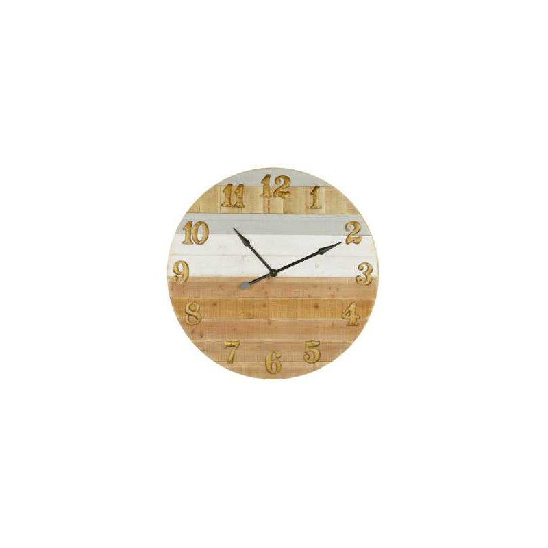 Orologio legno bicolore ea-6422 Ø cm. 91,5 x 6