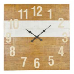 Orologio quadrato legno ea-6429 cm. 91,5 x 5,5 h 91,5