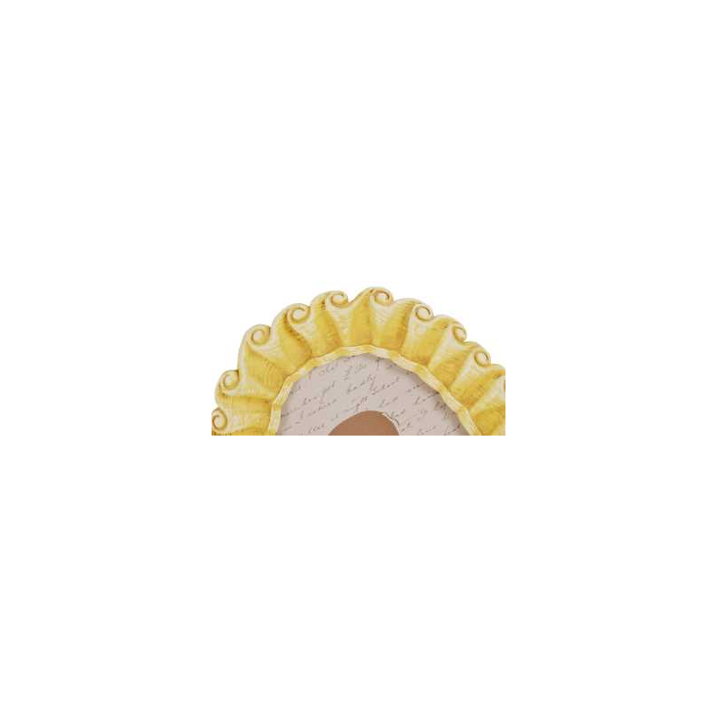 Portafoto ovale giallo piccolo te-2205 cm. 18,6 x 2,2 h 21,3