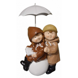 Bambini sotto ombrello h33 palla ym-0936 cm. 21 x 19 h 33