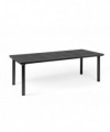 TAVOLO ALLUNGABILE LIBECCIO CON PIANO IN DURELTOP ANTRACITE con GAMBE TUBOLARI IN ALL. VERNICIATO MADE IN ITALY