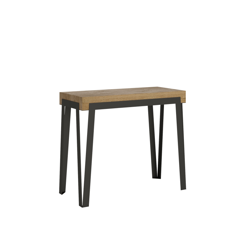 Consolle allungabile 90x40/196 cm Rio Small telaio Antracite