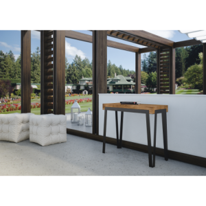 Zoom Consolle allungabile 90x40/190 cm Rio Small Premium telaio Antracite
