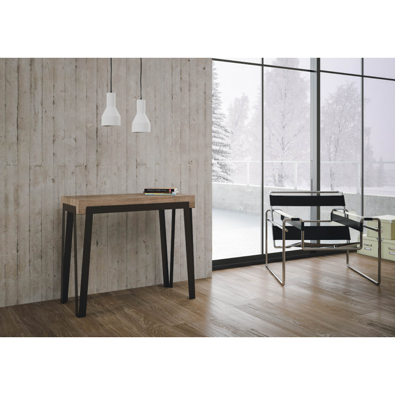 Consolle allungabile 90x40/300 cm Rio Premium telaio Antracite