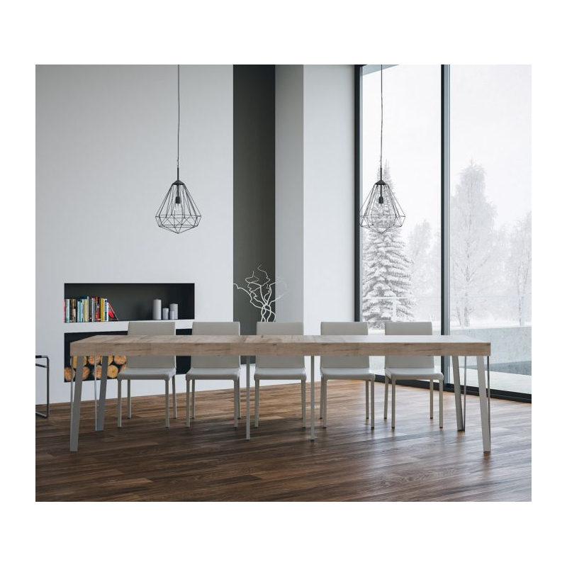 Consolle allungabile 90x40/300 cm Rio Premium telaio Antracite