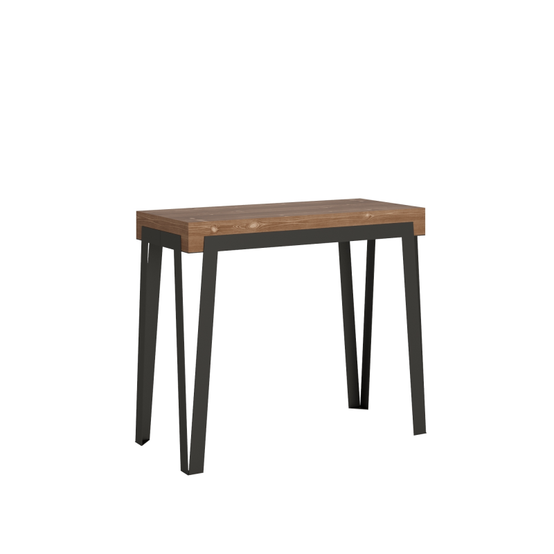 Consolle allungabile 90x40/290 cm Rio Premium telaio Antracite