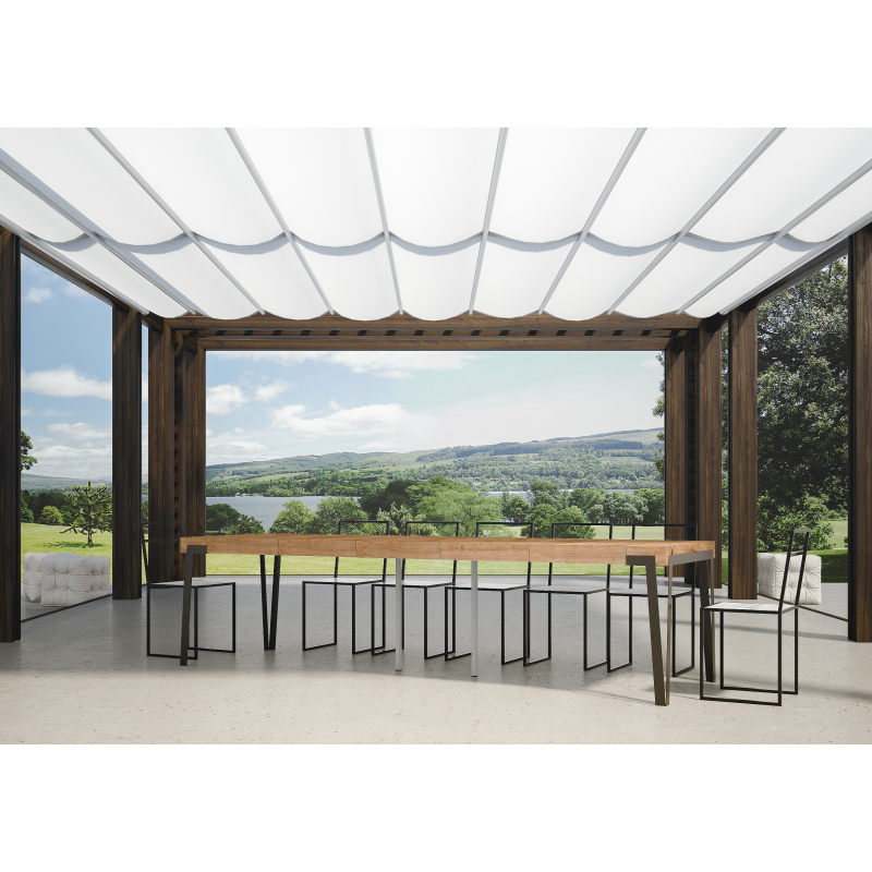 Consolle allungabile 90x40/290 cm Rio Premium telaio Antracite