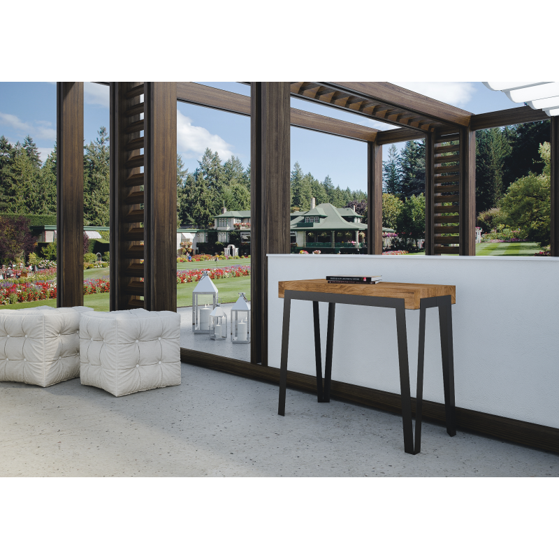 Consolle allungabile 90x40/190 cm Rio Small Premium telaio Ruggine