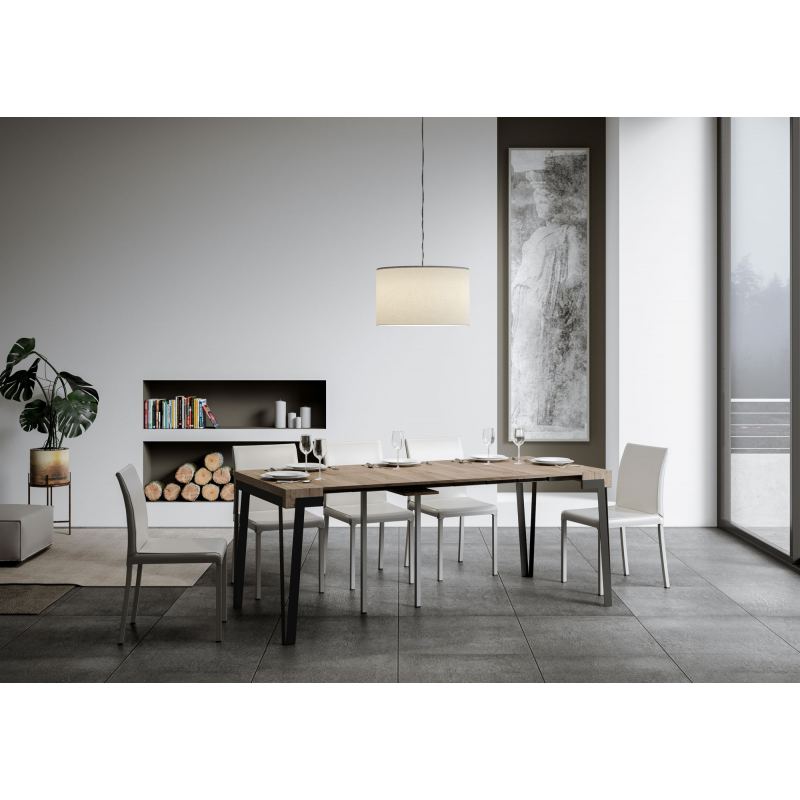 Consolle allungabile 90x40/300 cm Rio telaio Ruggine