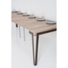 Consolle allungabile 90x40/300 cm Rio telaio Ruggine