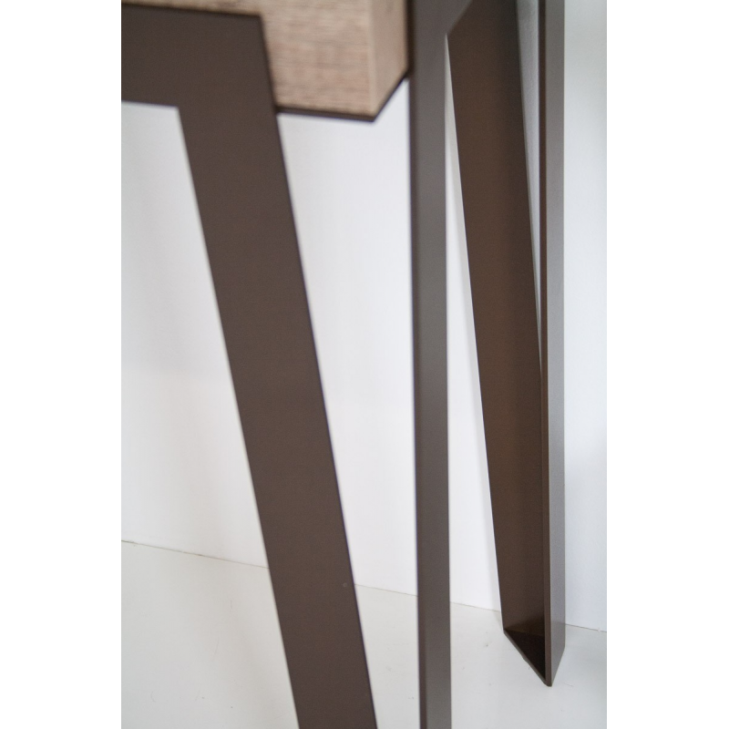 Consolle allungabile 90x40/300 cm Rio telaio Ruggine
