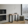 Consolle allungabile 90x40/196 cm Tecno Small Premium telaio Antracite