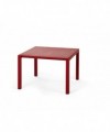 TAVOLINO ARIA 60 IN POLIPROPILENE ROSSO, SMONTABILE MADE IN ITALY
