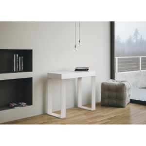 Zoom Consolle allungabile 90x40/196 cm Tecno Small telaio Bianco