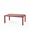 TAVOLINO ARIA 100 IN POLIPROPILENE ROSSO, SMONTABILE MADE IN ITALY