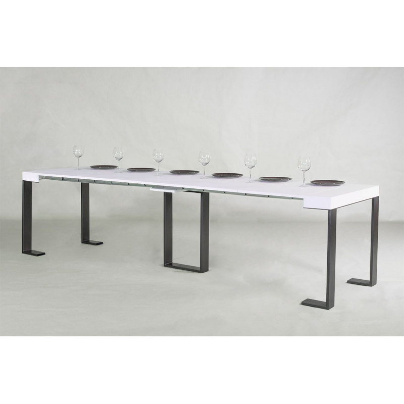 Consolle allungabile 90x40/300 cm Sintesi telaio Antracite