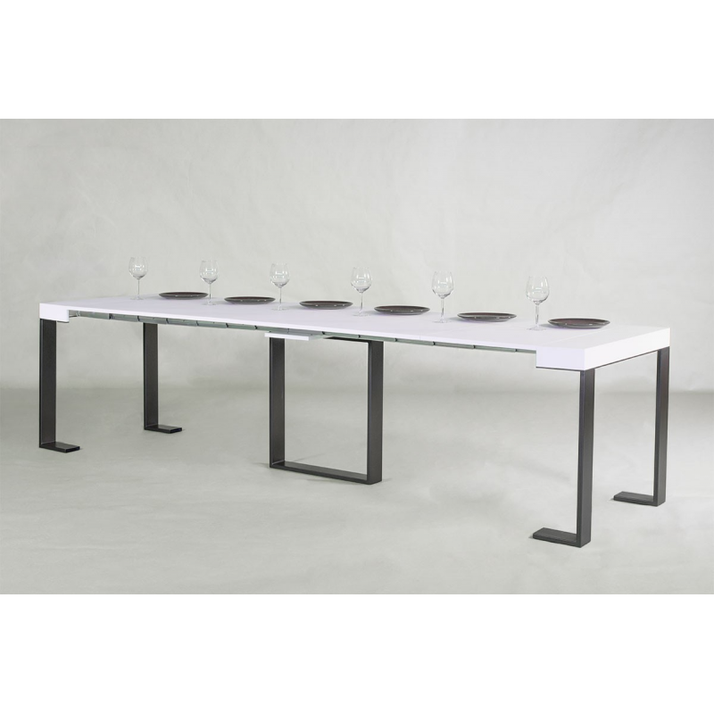 Consolle allungabile 90x40/300 cm Futura telaio Antracite