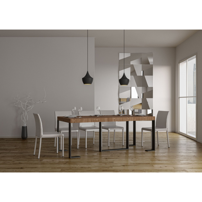 Consolle allungabile 90x40/290 cm Futura Premium telaio Antracite