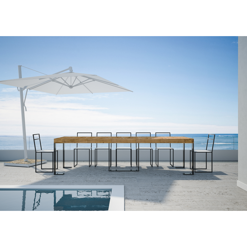 Consolle allungabile 90x40/290 cm Futura Premium telaio Antracite