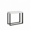 Consolle allungabile 90x40/196 cm Elettra Small telaio Antracite