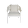 Salotto Cap Ferrat alluminio bianco schienale corda beige Moia