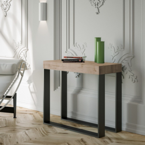 Zoom Consolle allungabile 90x40/300 cm Elettra Premium telaio Antracite