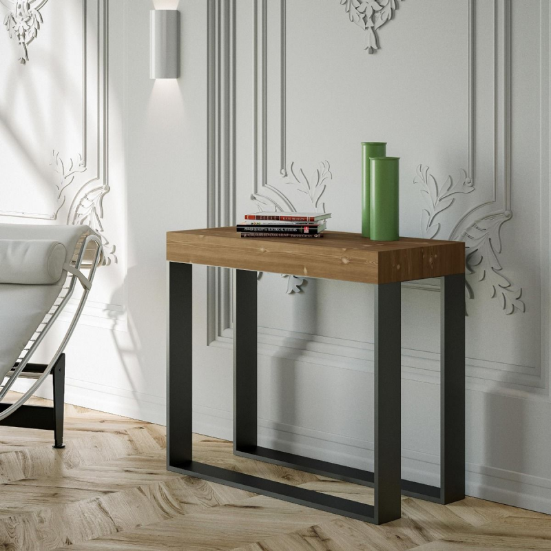 Consolle allungabile 90x40/290 cm Elettra Premium telaio Antracite