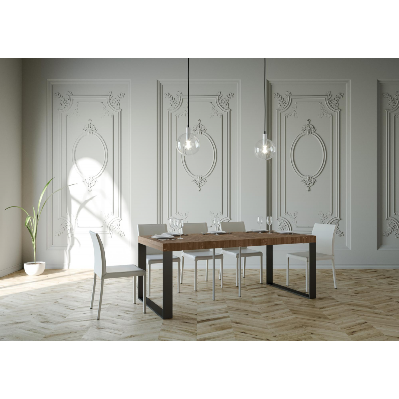 Consolle allungabile 90x40/290 cm Elettra Premium telaio Antracite