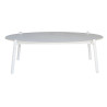 Salotto Cap Ferrat alluminio bianco schienale corda beige Moia