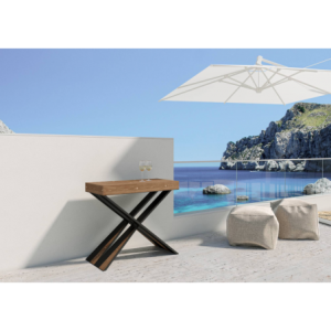 Zoom Consolle allungabile 90x40/290 cm Diago Premium telaio Antracite