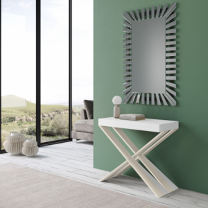 Zoom Consolle allungabile 90x40/196 cm Diago Small telaio Bianco