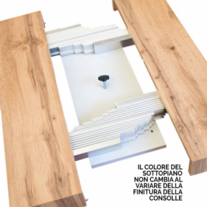 Consolle allungabile 90x40/196 cm Diago Small telaio Bianco