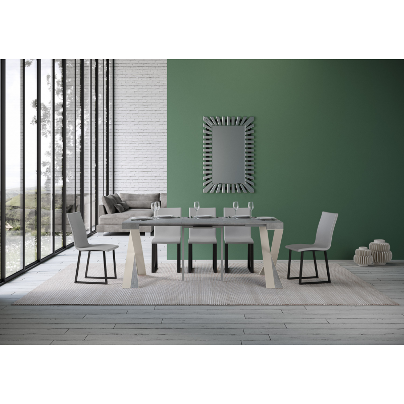 Consolle allungabile 90x40/300 cm Diago telaio Bianco