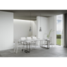 Consolle allungabile 90x40/196 cm Epoca Small telaio Antracite